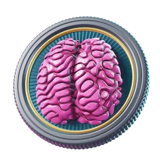 Token BRAIN wyrenderowany w 3D